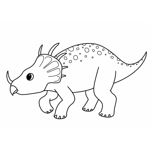 Színezők gyerekeknek - Triceratops